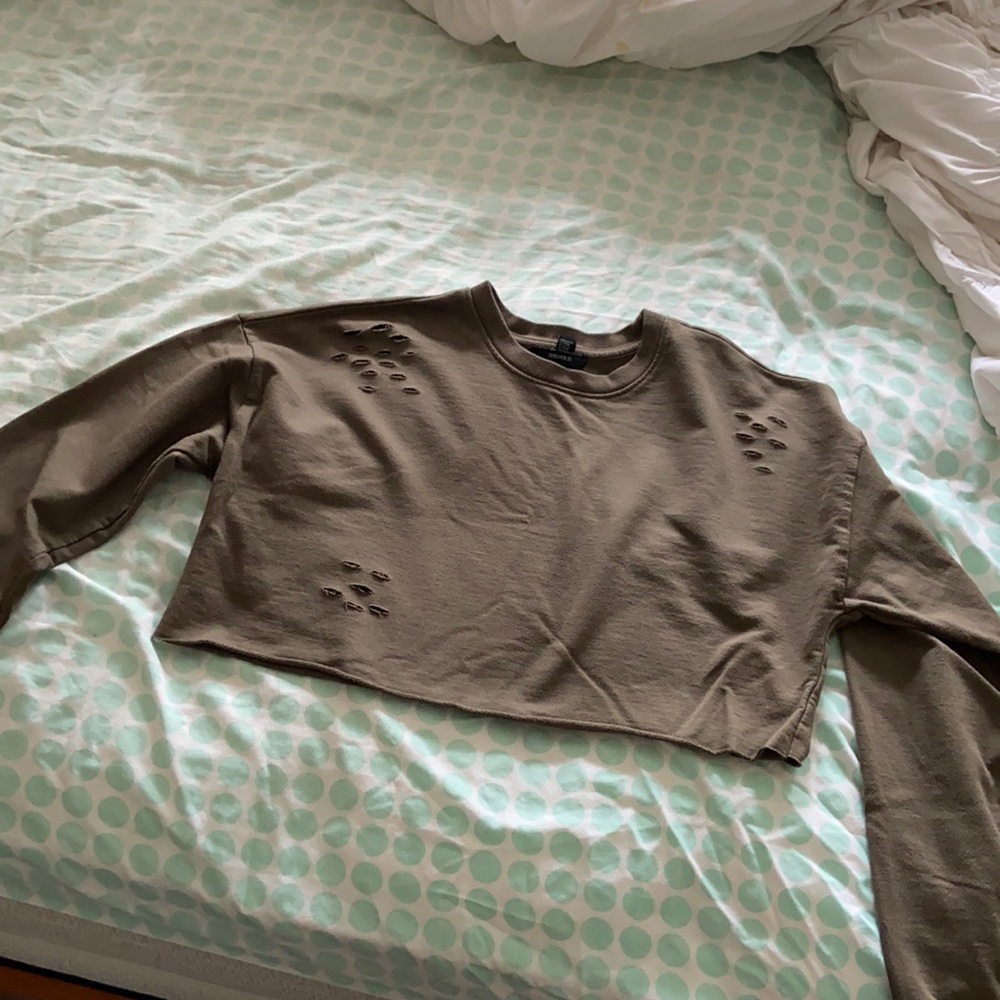 Cropped sweatshirt